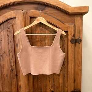 House of Harlow 1960 Brown Crop Top